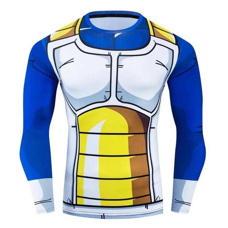 3D Print Long-Sleeve Compression Shirts Multiple Characters & Armor Element Design Stylish Fitness Tees