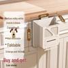 Punch-Free Wall-Mounted Foldable Trash Can for Kitchen and Bathroom.