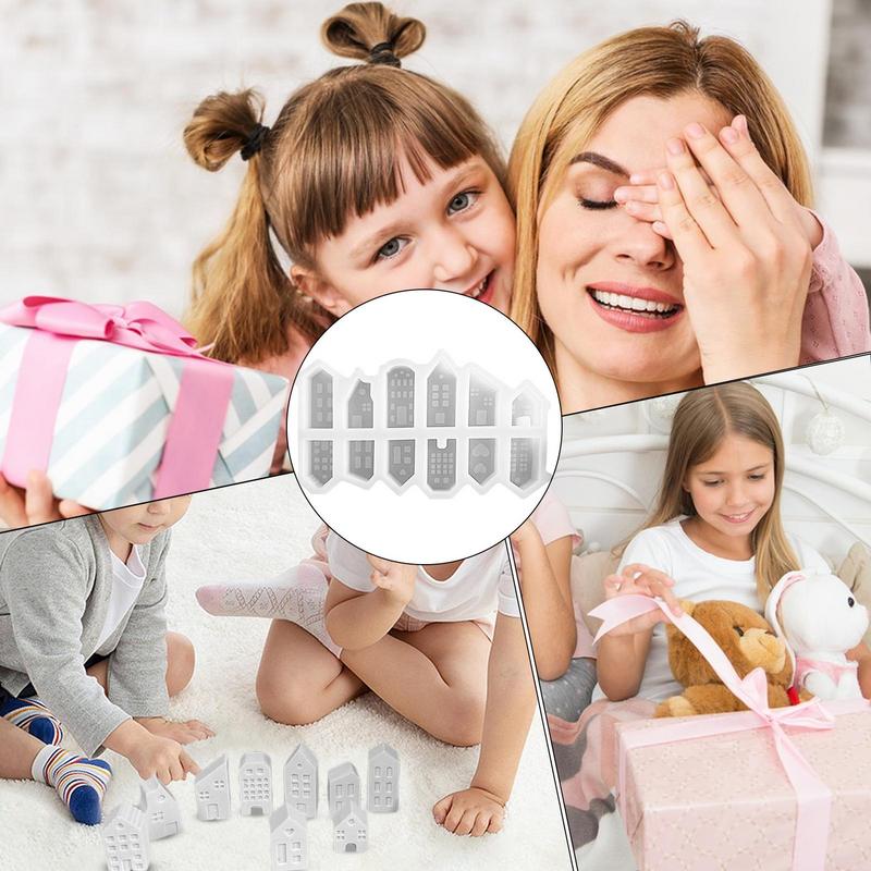 Domácí svícen Silikonová forma Sádrové formy na odlévání svíček Pryskyřičný svícen Řemeslné odlévací formy Domácí dekorace Řemesla Dárky