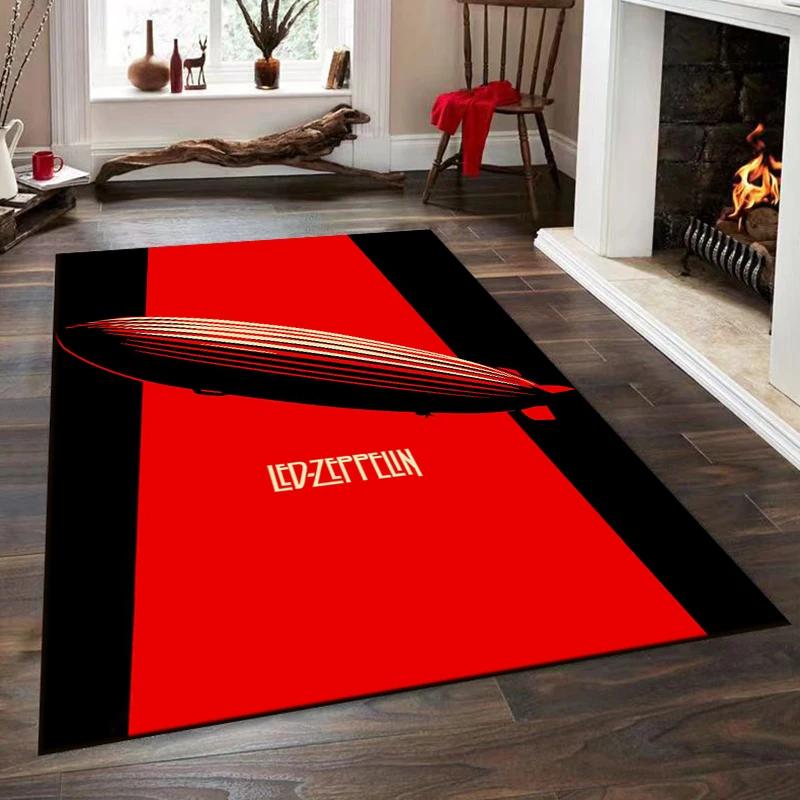 15 Size Led-Zeppelin Pattern Rug for Living Room Bathroom Mat Creative Door Mat Bedroom Home Decor Rug Decoration Maison