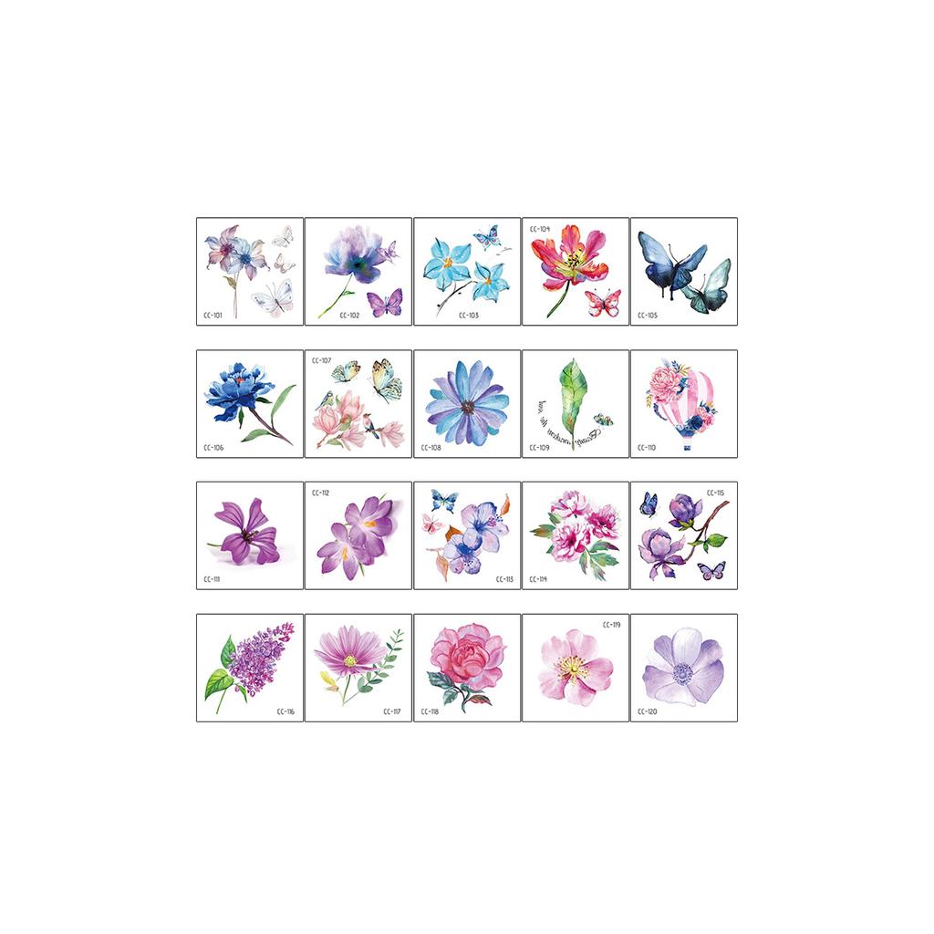 Animal Tattoo Sticker Set Waterproof Fashion Face Sticker Disposable Tattoo Sticker On the Back of Hand