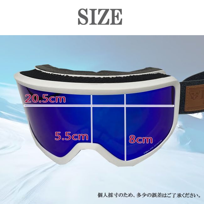 Snow Goggles FULL LIGHT BLUE REVO [Rare]