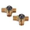 RV Water Heater Bypass Kit Strong Structure Brass 12 Inch Reinforced Hose and Fittings for Yacht