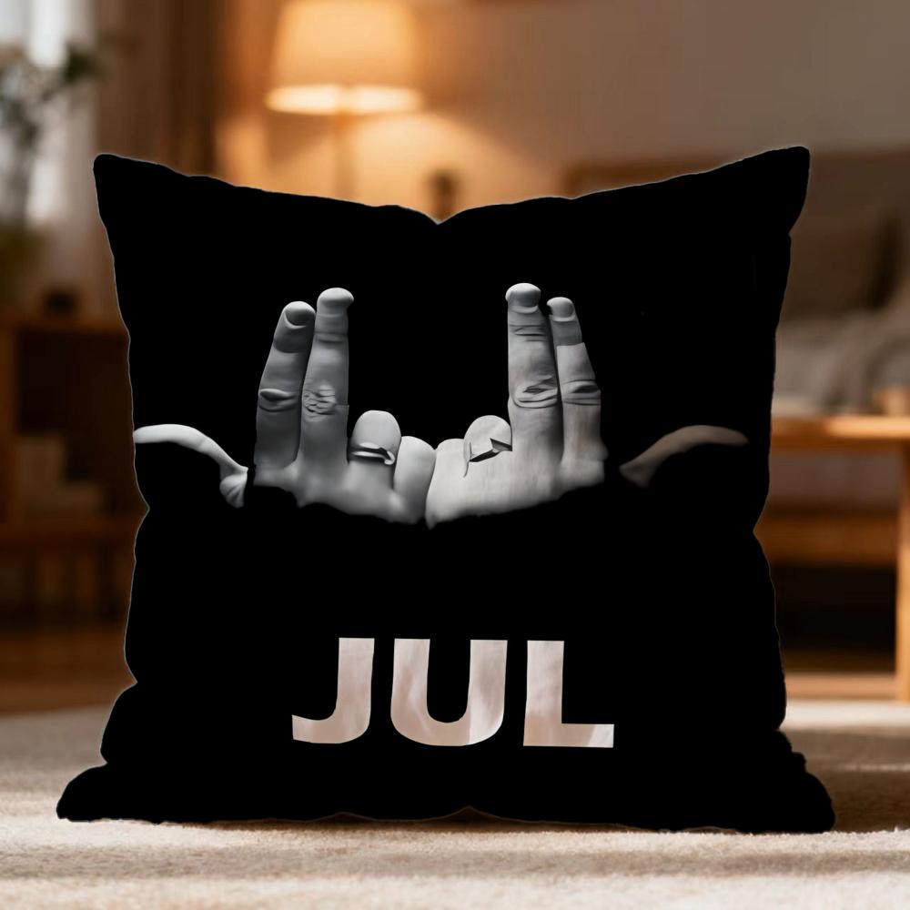 Hot J-JJuL Cushion Cover Soft Washable Pillow Case Multi-Scene for Couch Bed Travel Office Use
