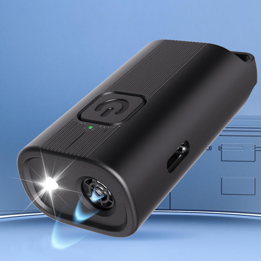 Ultrasonic Dog Bark Deterrent Device Long Range Rechargeable Dog Trainer Device with LED Flashlight for Small/Medium/Large Dogs