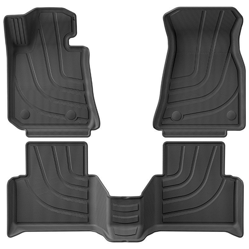 2023 BMW I3 TPE Floor Mats: Dirt-Resistant, Waterproof, Eco-Friendly with Trunk Mat.