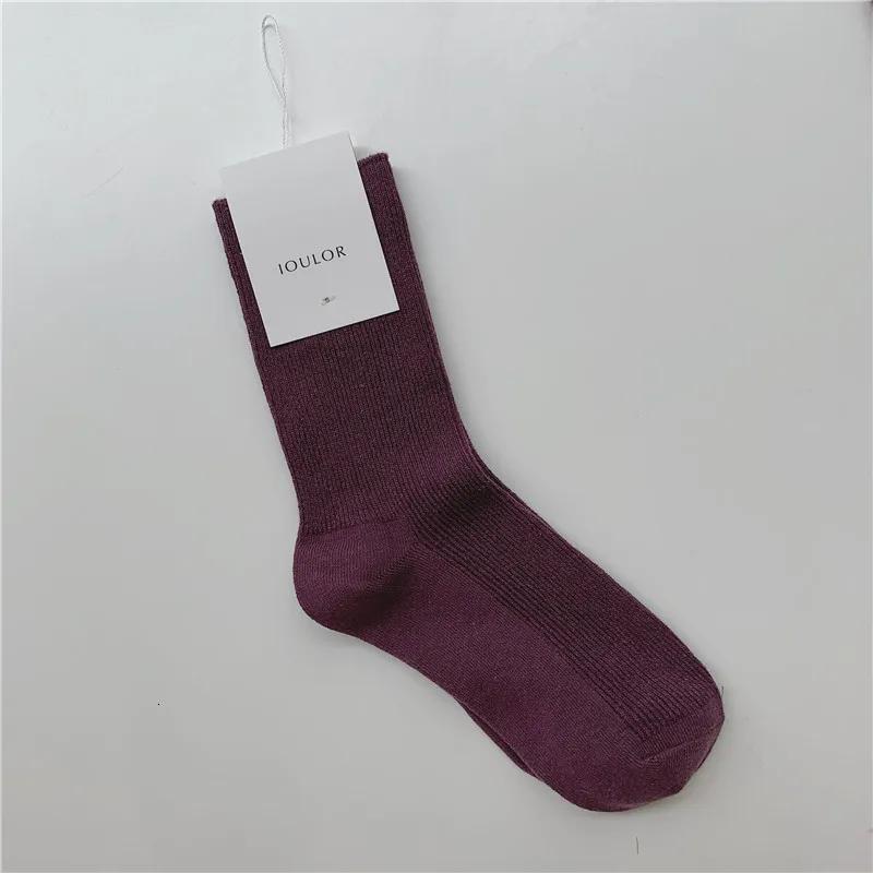 SP&CITY Harajuku Simple Solid Women's Warm Socks Women Winter Thick Soft Cotton Socks Keep Warm Striped Short Socks Ladies Sox
