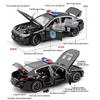 1:24 Scale M8 Police Vehicle Model Alloy Cars Toys Boys Sound Light Diecast Metal Pull Back Auto Gift Hot Wheels Collect Premium