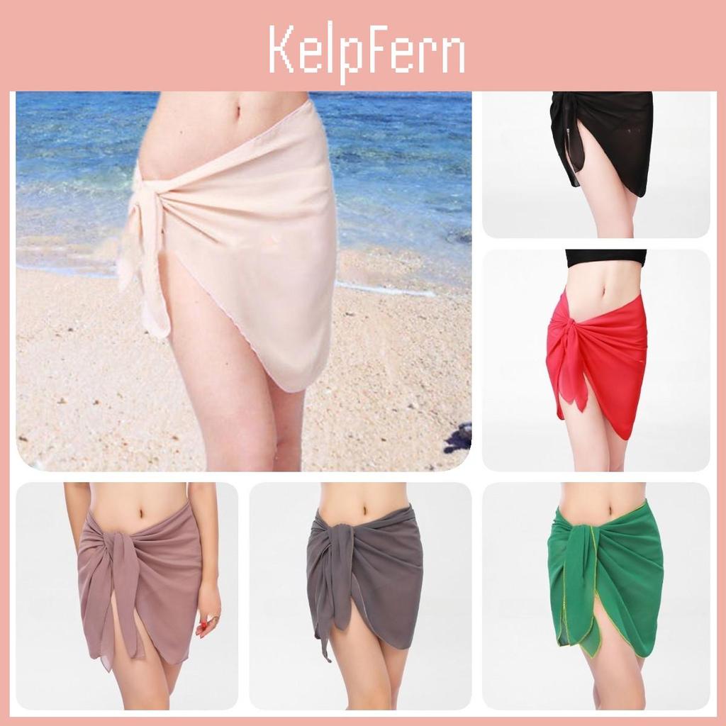 Elegantes Chiffon-Überwurfkleid für den Strand Mehrfarbiges Schal Frühling Sommer Herbst