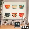 Minimalist Bowl-Shaped Design Digital Printing Polyester Wall Tapestry Suitable For Use Living Rooms Bedrooms Offices Bars Party