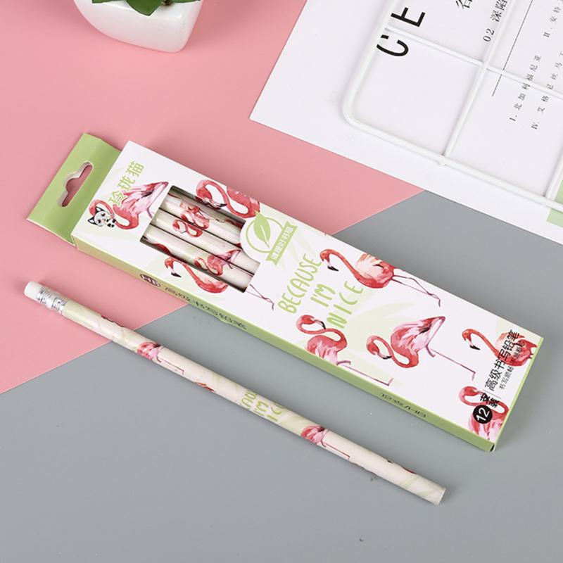 Drewniane dzieci Cartoon pisanie ołówkiem bezołowiowe Hb rysowanie ołówkiem artykuły papiernicze do pisania malowania