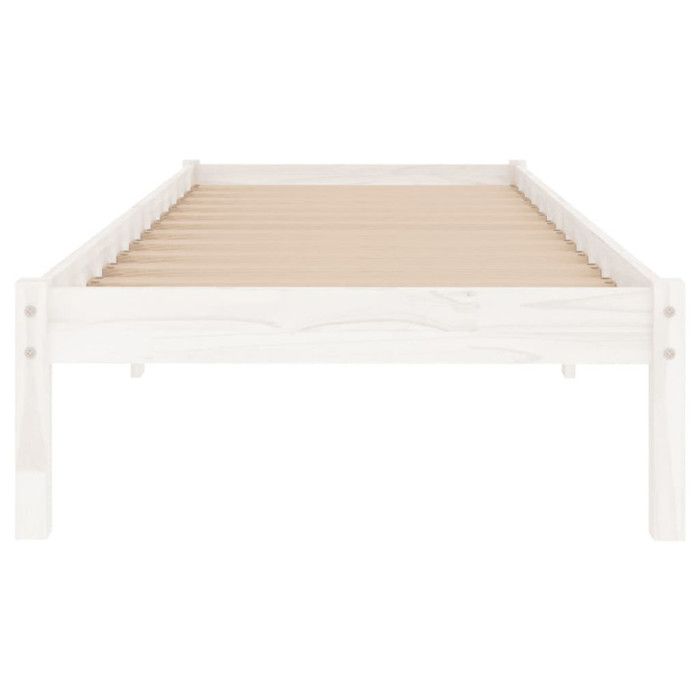 VidaXL Bed Frames White Solid Wood 90x190 Cm Single 809983