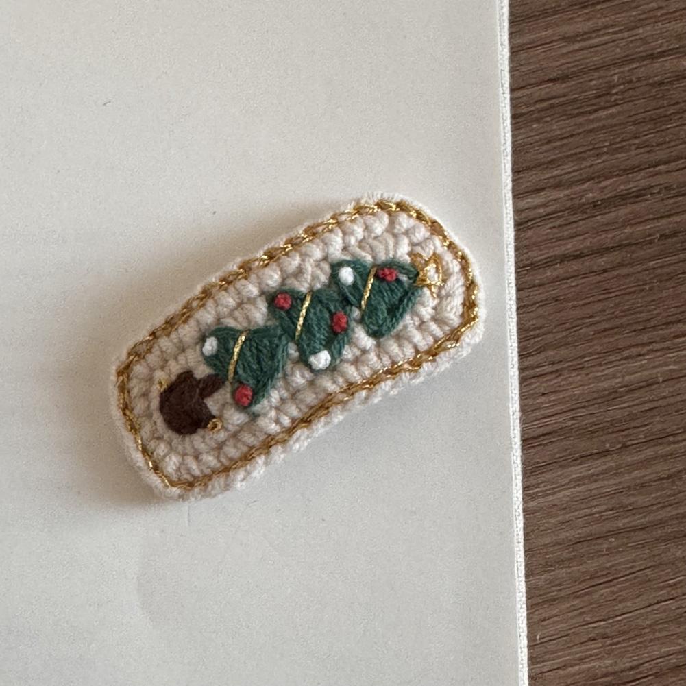 Christmas Series Hair Clips Winter Wool HairPins Christmas Tree BB Clips for Woman Girls Sweet Barrettes Children Cute Headdress