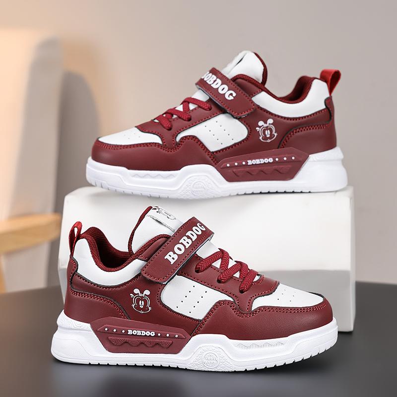 Children's Fashion Velcro Thick Sole Height Increasing Low Cut Casual Board Shoes Outdoor Casual Sports Shoes 28-38