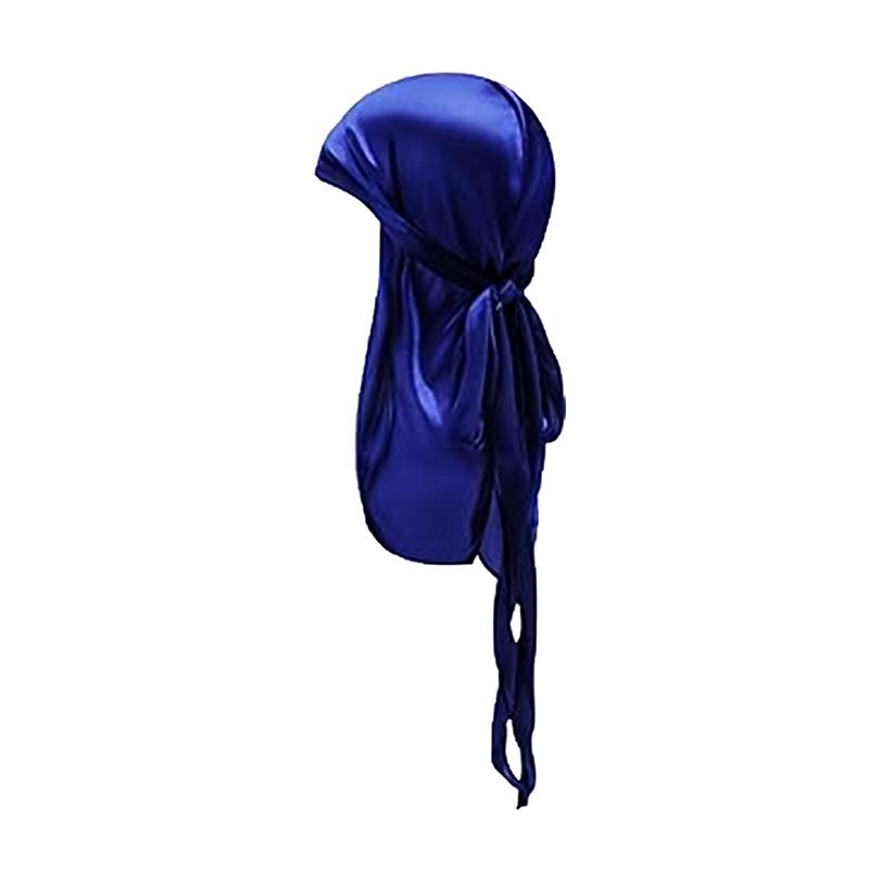 Silky Durag For Kids Boys Adult Long Tailed Pirate Hat Hip-Hop Bandanas Doo Rag Turban Waves Cap Headwear Pre-Tied Headwrap