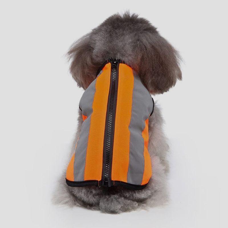 

Guangzhou Pet Products Factory Wholesale Cross-Border Pet Clothes Night Safety Clothes Luminous Reflective Pet Dog Clothes S-small AQY02 Orange
