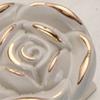 Euro Rose Cabinet Knobs Vintage Exquisite 3D Zinc Alloy Flower Drawer Pull Handles for Kitchen Bedroom and Bathroom