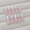 24/30PCS Ink Painting Fake Nail Spice Glitter Nail Tips Fashion Press On Nails  for Women Girl