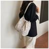 Casual Floral Drawstring Nyl Shoulder Bags for Women Fashi Large Capacity Ladies Crossbody Bag Commuter Girls Handbags Tote
