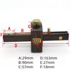 Allsome 8 Inch Screw Cutting Gauge Mark Scraper Ebony+Pure Copper Wearproof Carpenter Woodworking Tool