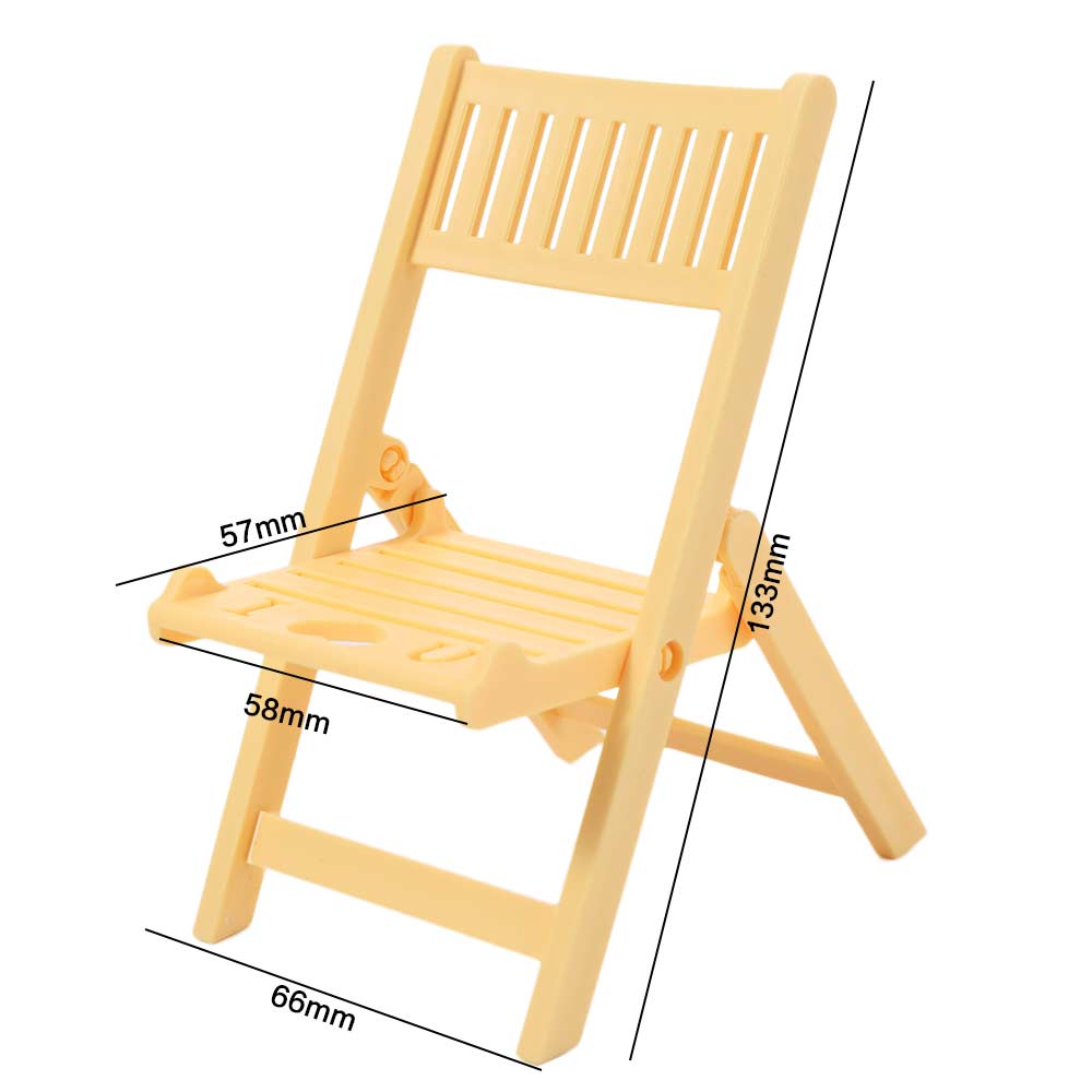 Plastic Cellphone Stand Folding Multi-functional Chair Shape Phone Holer Mini Desk Decor Cell Phone Bracket