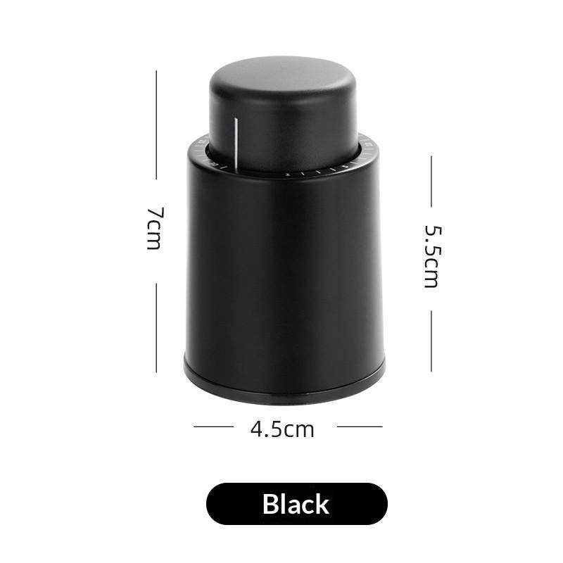 Wine Stopper Vacuum Sealed Storage 2 Piece Push Button Design Leak Proof for Kitchen Home Bar Accessories