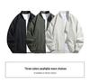 Men's Trendy Loose Fit Stand-up Collar Baseball Jacket - Plus Size Youth Spring/Autumn Outerwear