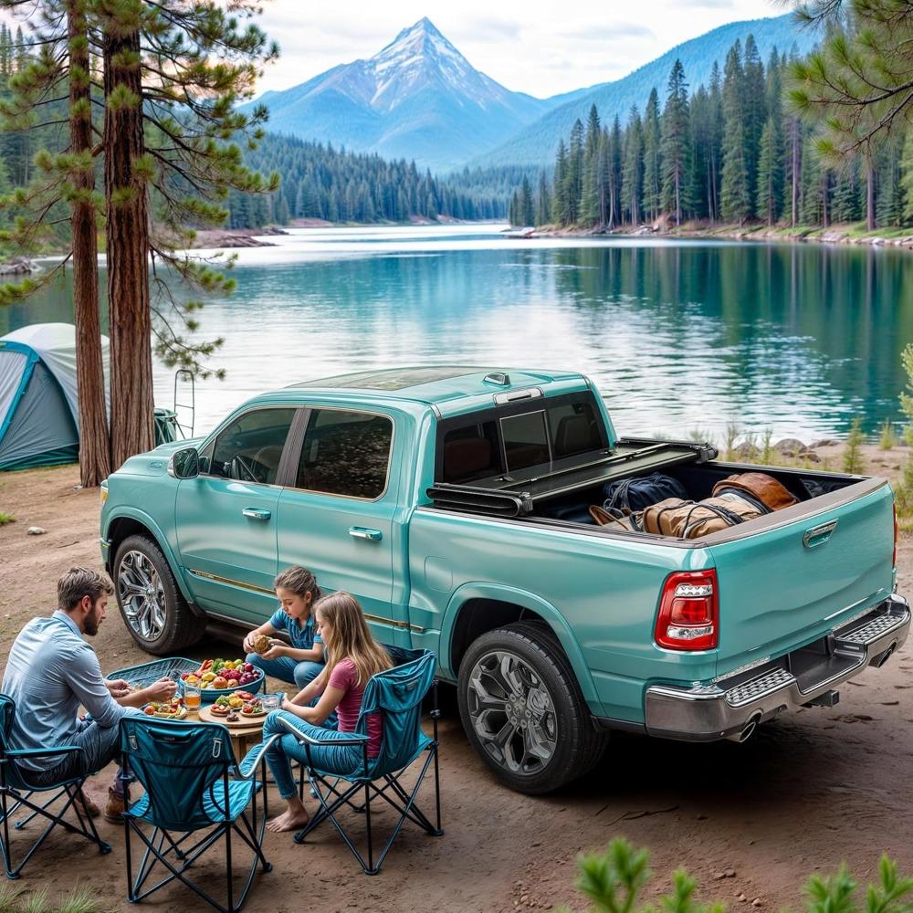 Soft Tri-Fold Tonneau Cover for 2019-2025 Chevy Silverado/GMC Sierra 1500 5.8 Ft Bed