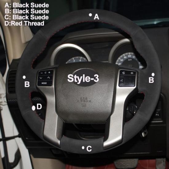 DIY Suede Steering Wheel Cover For Toyota Tacoma Tundra Sequoia 4Runner 14-