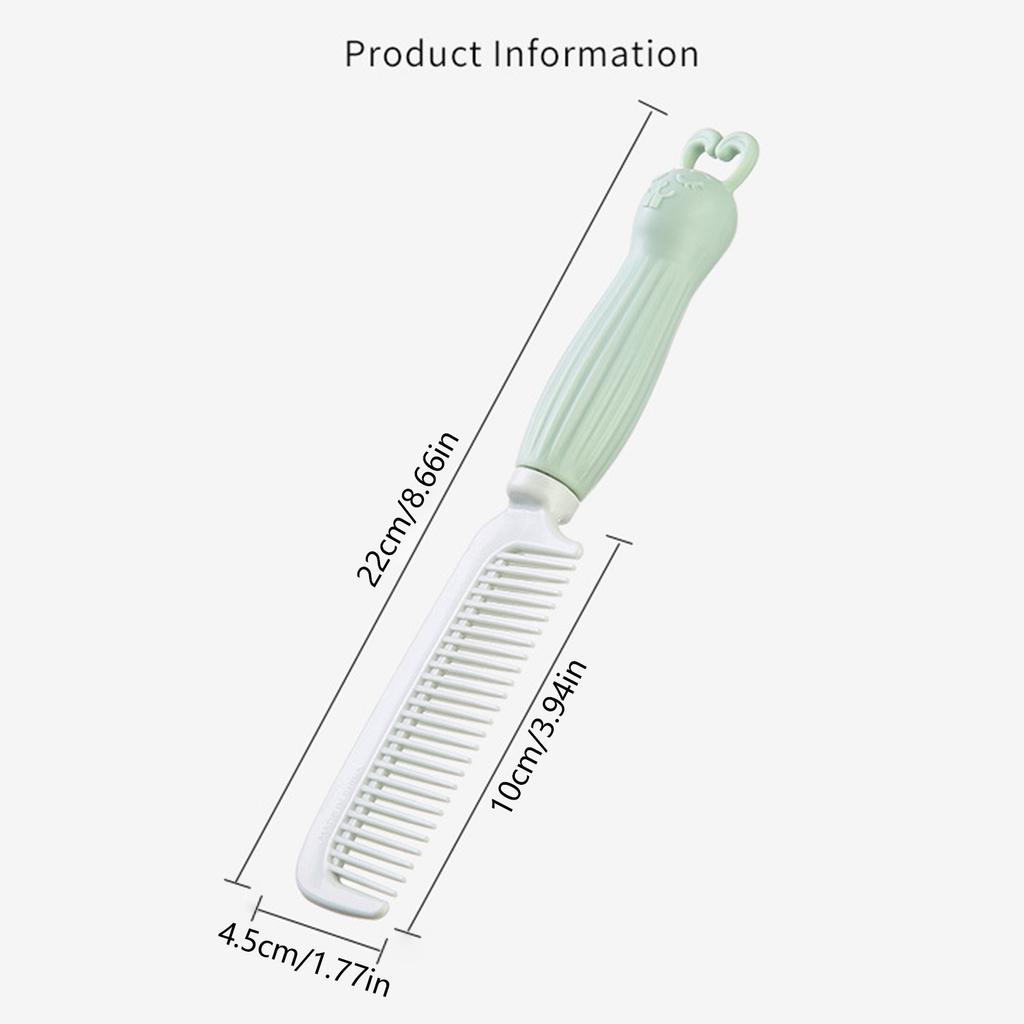 Cartoon Anti-Static Curling Comb Handheld Detangling Hair Brush for Stubborn Hair Thick Wavy Hair