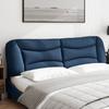 VidaXL Headboard Cushion, Reading Pillow with Zipper, Reading Cushion for Bed Bedroom, Blue 180 374606