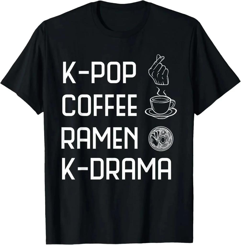Eat Sleep KDrama Repeat TV Korean Movie Television Hangul TShirt WOMEN Clothing Kawaii Clothes Korean Camisetas Versatile