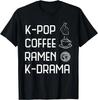 Eat Sleep KDrama Repeat TV Korean Movie Television Hangul TShirt WOMEN Clothing Kawaii Clothes Korean Camisetas Versatile
