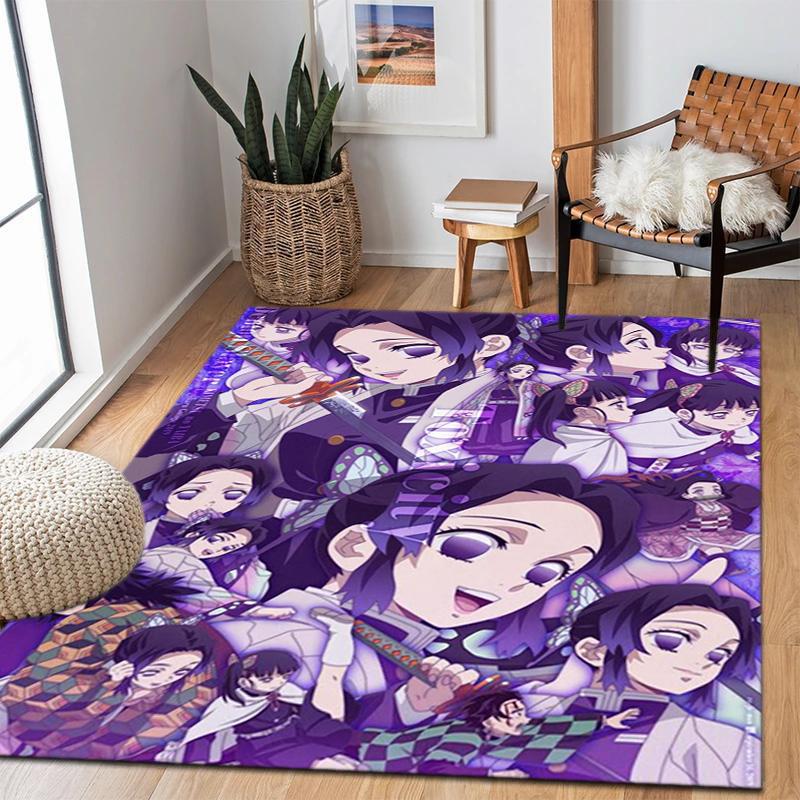Japanese manga artist Koyoharu Gotouge's Demon Slayer carpets, home decor, non-slip door mats, hallway seat mats, outdoor picnic mats, rugs H7