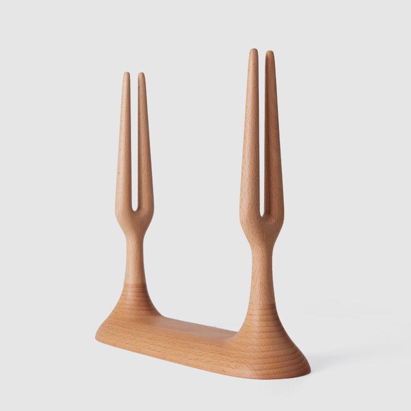 Tuning fork chopstick rack [otherwise] solid wood chopstick rack, chopstick cage