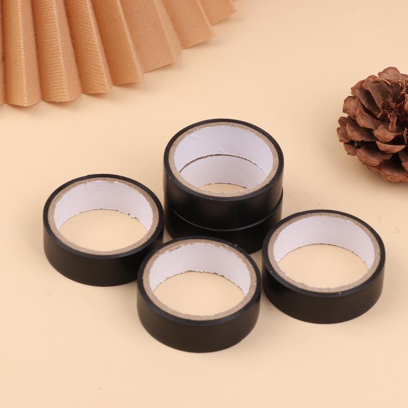 10pcs Durable Black Rubber Electrical Tape - High-Temperature Resistant for Home & Mechanical Work