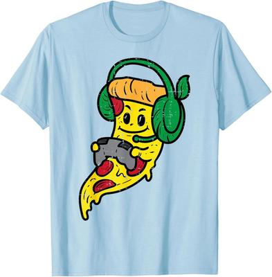 Gamer Pizza Video Gaming Funny Food Cute Happy Unisex T-Shirt