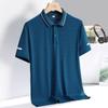 Ice Silk Versatile Men's POLO Shirt Comfortable Quick Drying Short Sleeve T-shirt Polo Collar Solid Color Versatile Men