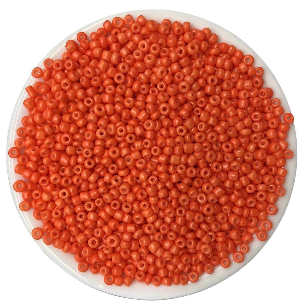 Solid Color 2/3/4mm Glass Seed Beads, Silver Lined, Dyed AB Cream, Round for Handmade Beading & Bracelets.