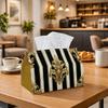 1pc Baroque Royal Tissue Holder | Versatile Napkin Dispenser, Available In Two Sizes Ideal for Home Use, Parties, And Car Decor Fleur De Lis - Suitabl