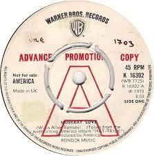 

7inch Record AMERICA - Muskrat Love K16302PROMO Warner Bros. Re 1973 UK Rock Used