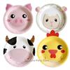 10Pcs Farm Animals Party Paper Plates Cute Cow Sheep Duck Chick Plate Kids Birthday Party Supplies Baby Shower Favors