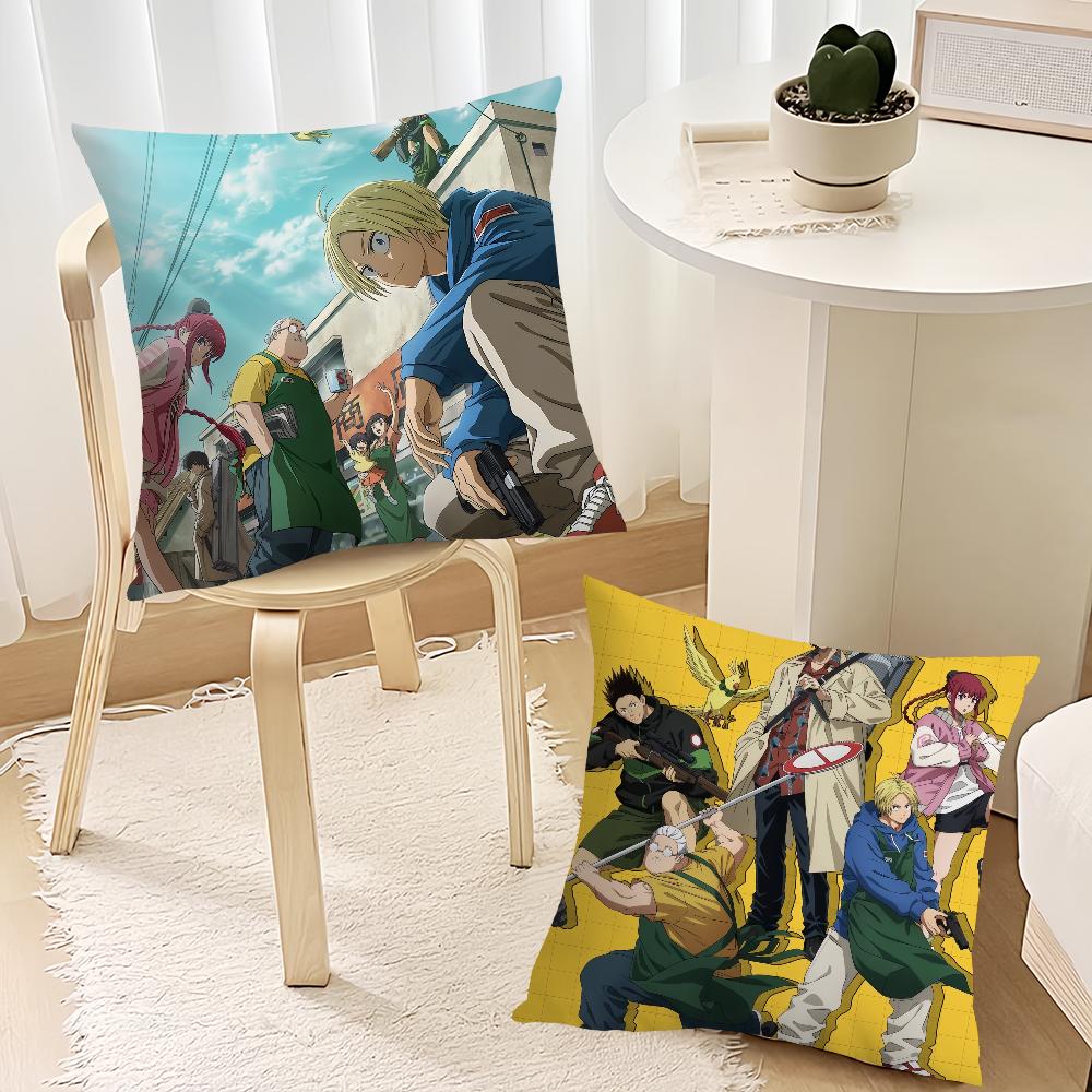 Classic Anime cushion cover Living Room Headboard Bedroom Office Cushion Cushion Sofa Nap Time S-Sakamoto Days 2025 Pillow Case