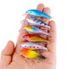 10Pcs Fishing Lures Hard Baits with Treble Hooks 3D Eyes
