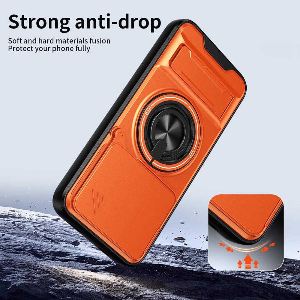 KEYSION Magnetic Phone Case for Redmi Note 15 Pro+ 5G 15 Pro 4G 5G Slide Camera Protection Upright Kickstand Ring Shockproof Back Cover