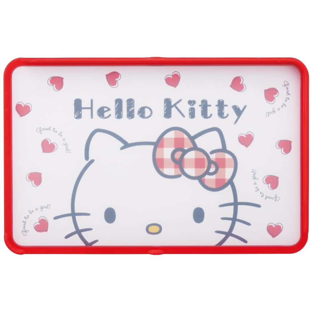 Skater Cutting Board Antibacterial 21 X M Hello Kitty Red Heart Sanrio Dishwasher Safe with Guard That Can Use Both Sides To Prevent Food from