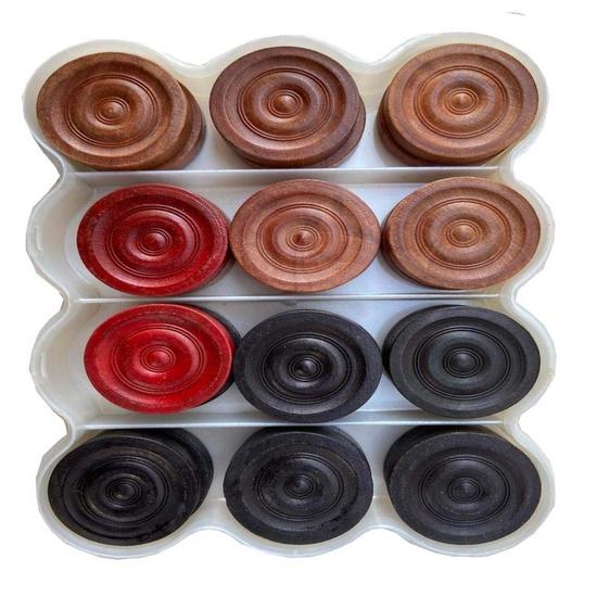 WMX Genius Carrom Coin Set - Approved by Carrom Federation of India & International Carrom Federation - Multiplayer, Age 12+
