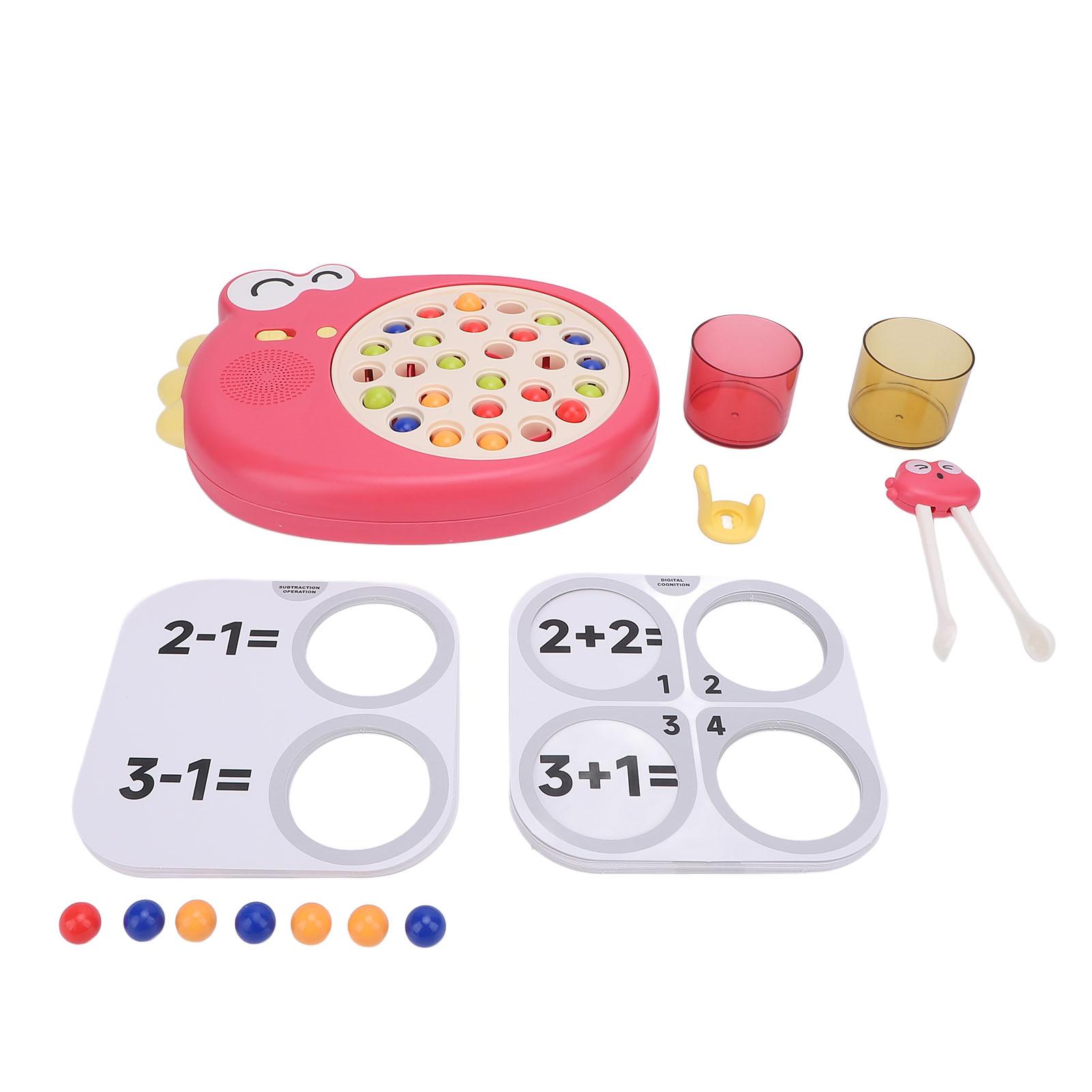 

Динозавр Детский зажим Количество бусин Игрушка Учебный прибор для палочек для еды Тренажер для палочек для еды в виде животных красный