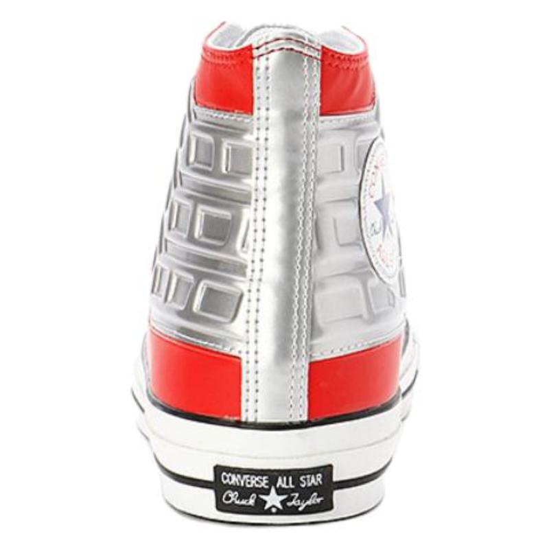 Ultraman Severn X Converse All Star Abrasion Resistant Mid-Top Board Shoes Unisex Same Red