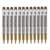 12Pcs Marking Pen Permanent Marker Greeting Cards Album Scrapbook   Writing Drawing (Golden)